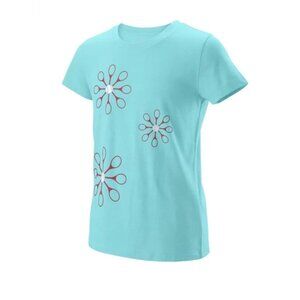 Wilson Girls' Floret Tech Tennis Tee Shirt (XS)